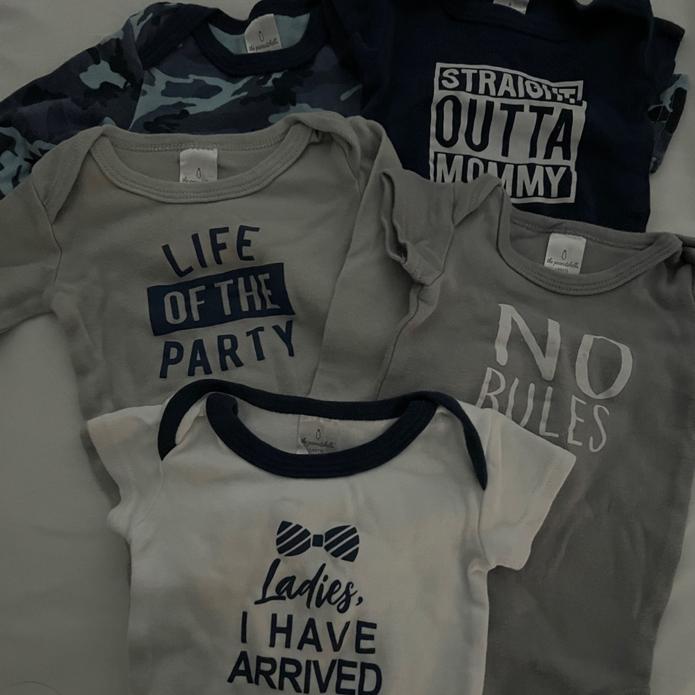 Boys long sleeve baby onsies